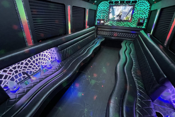 Peoria Limo Bus Interior