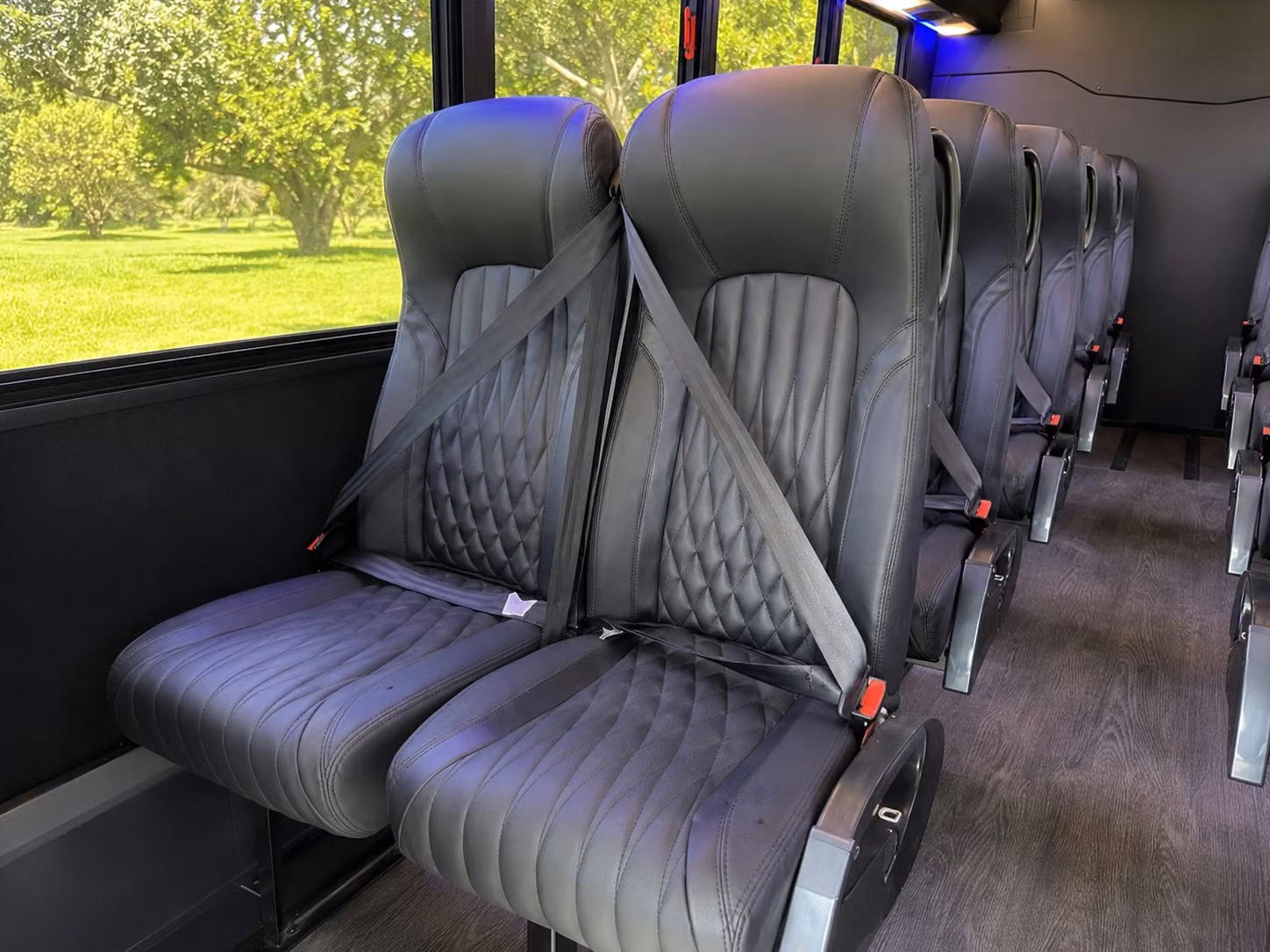 18 passenger minibus interior
