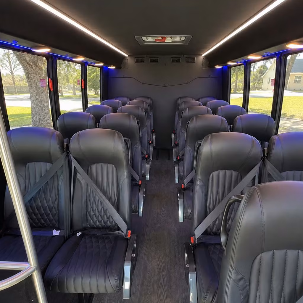 28 passenger minibus inside