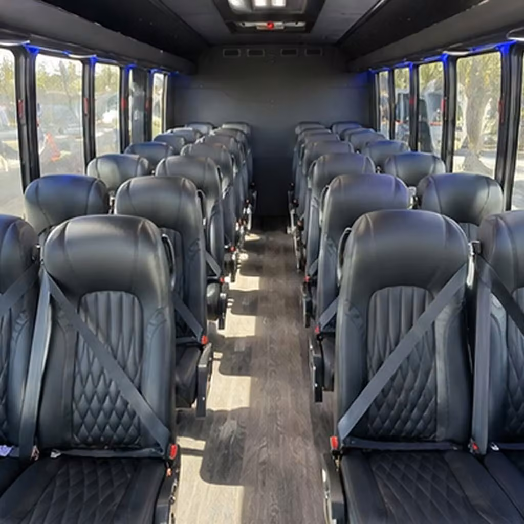 28 passenger minibus interior