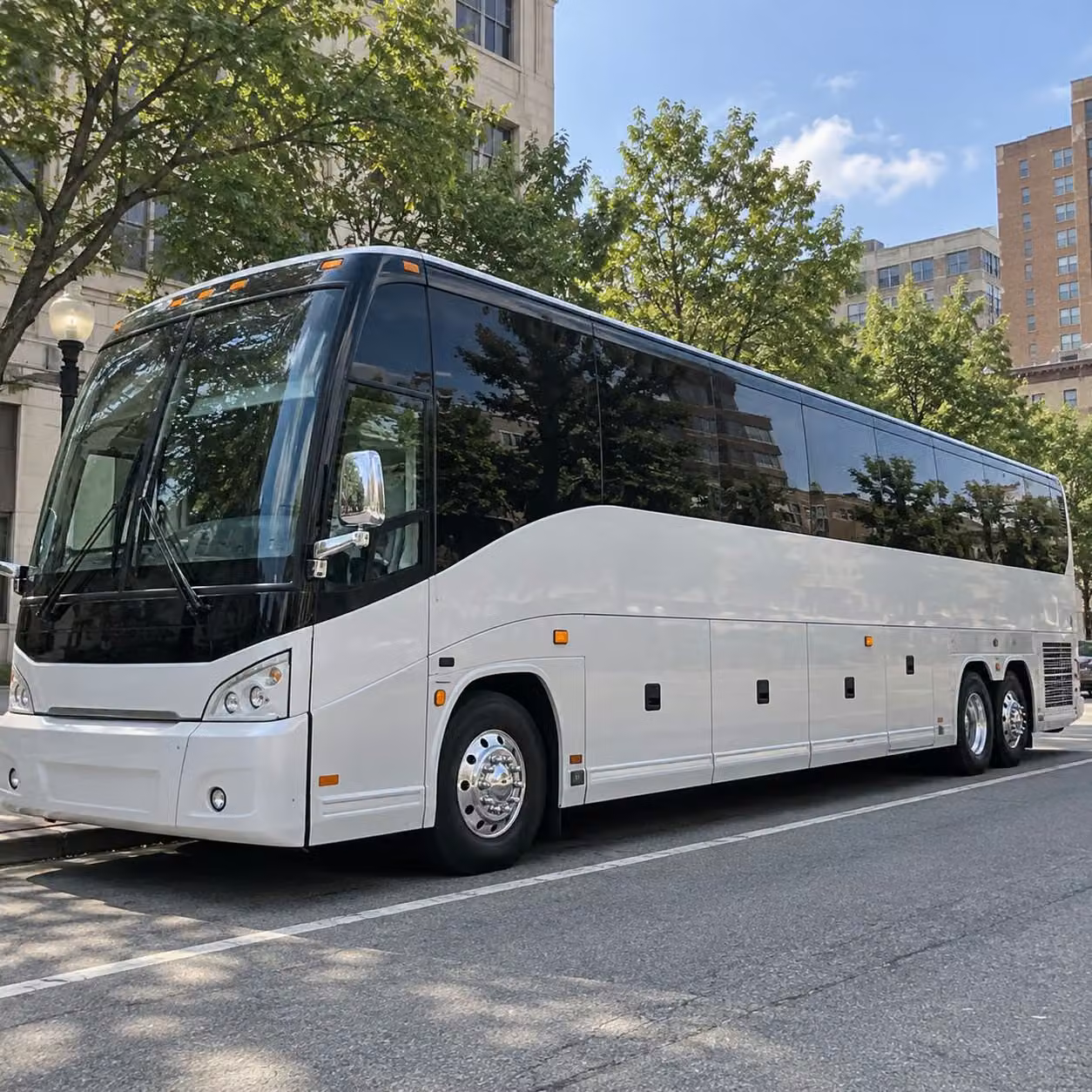 charter bus rentals for large peoria weddings with hundreds of guests