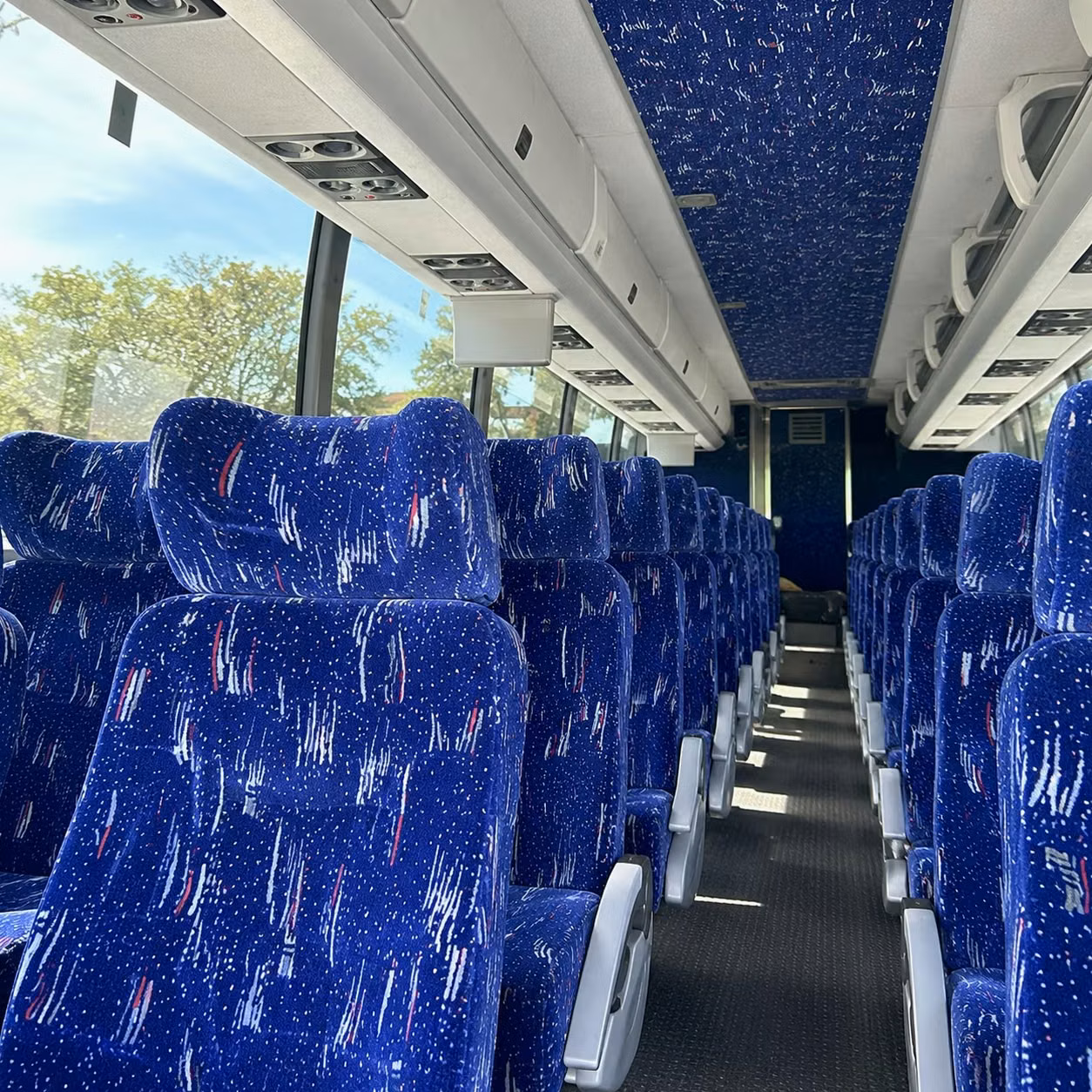 peoria charter bus interior