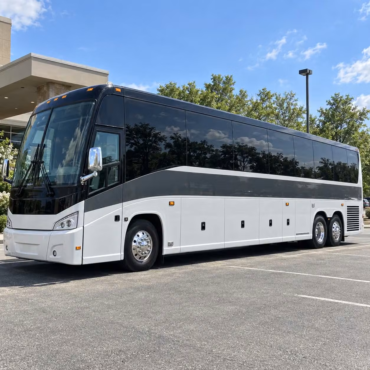 peoria charter bus rental exterior