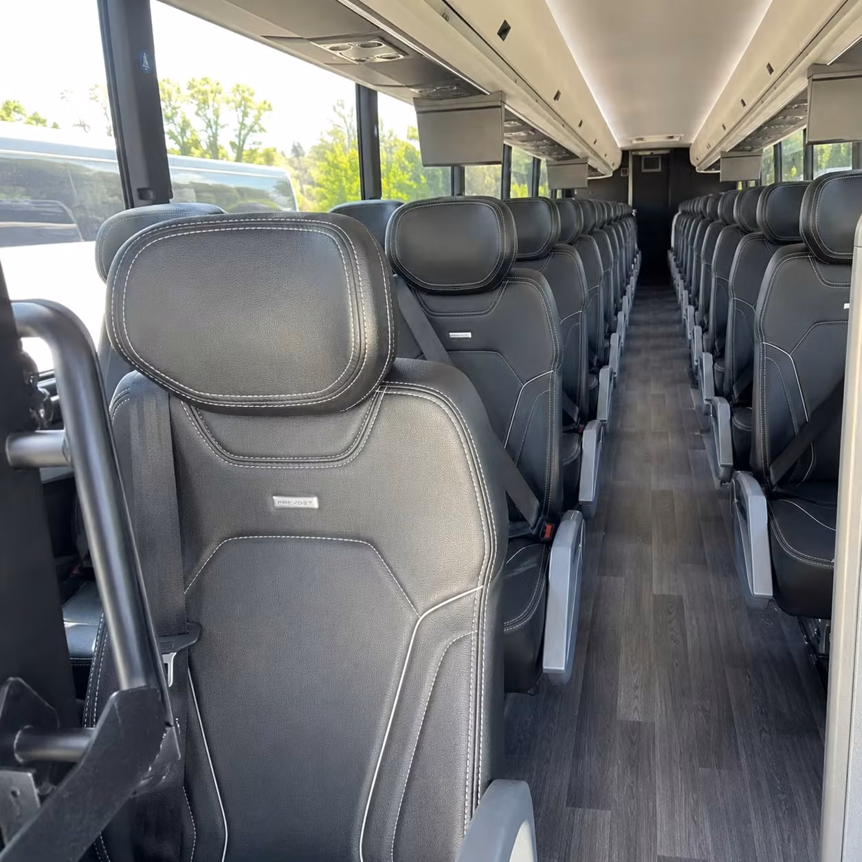 peoria charter bus rental inside