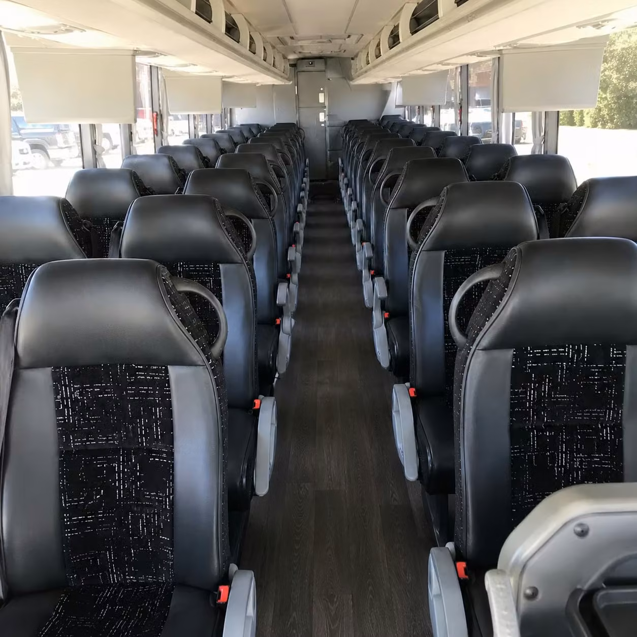 peoria charter bus rental interior