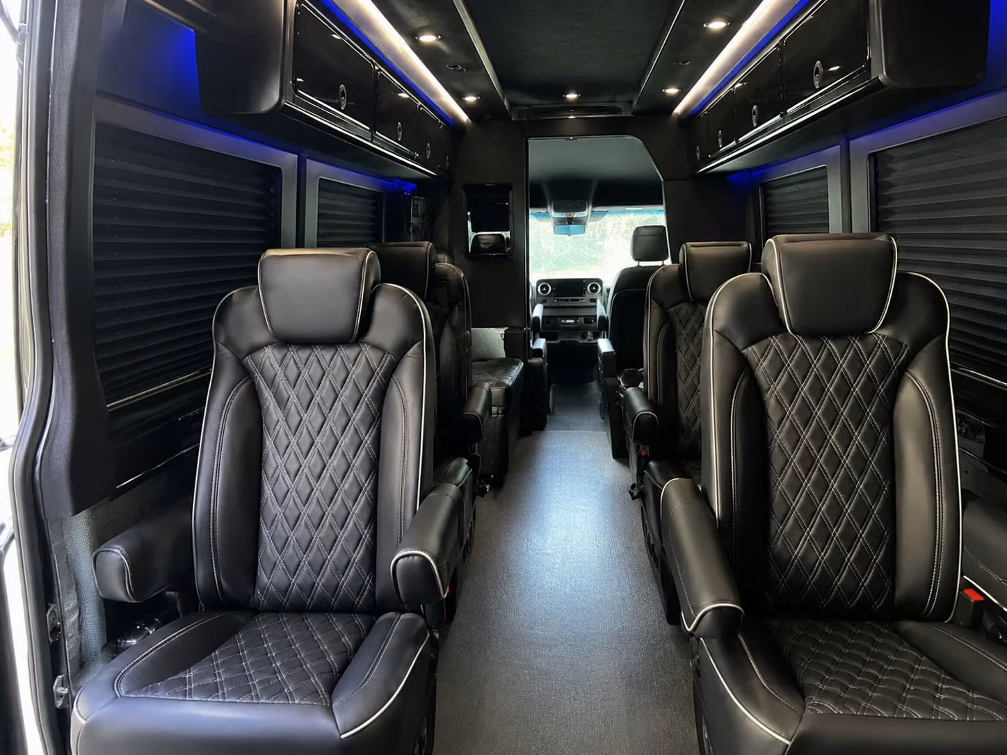 sprinter van with driver inside